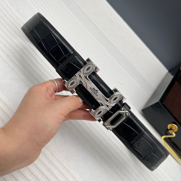 Hermès Original Replica Crocodile Skin Belt Series