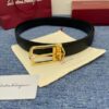 Ferragamo Reversible Leather Belt Replica