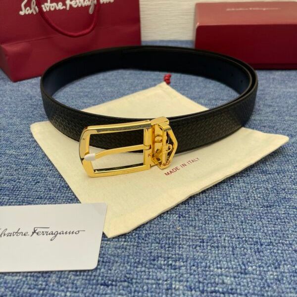 Ferragamo Reversible Leather Belt Replica