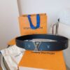 Replica Louis Vuitton calfskin leather belt