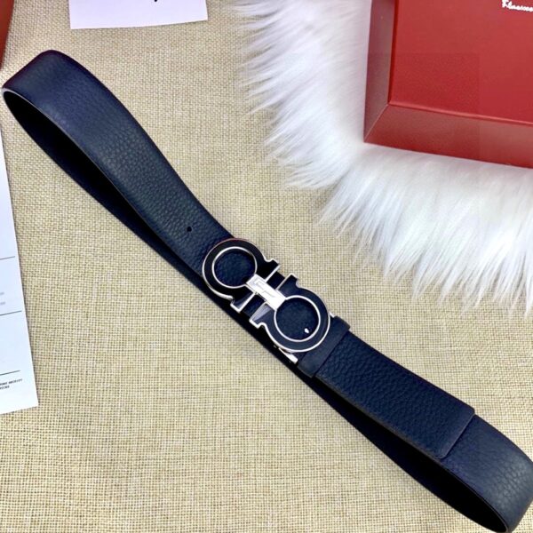 13406638212097826 Ferragamo Lychee Grain Reversible Men's Belt Replica