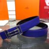 Hermes Two-Tone Laser-Engraved Belt Replica