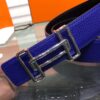 Hermes Two-Tone Laser-Engraved Belt Replica