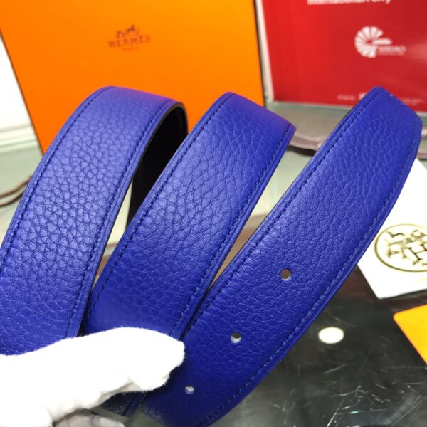 Hermes Two-Tone Laser-Engraved Belt Replica