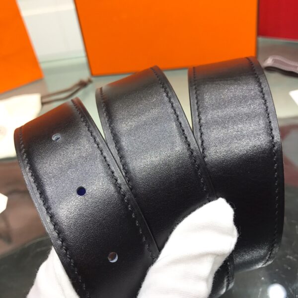 Hermes Two-Tone Laser-Engraved Belt Replica