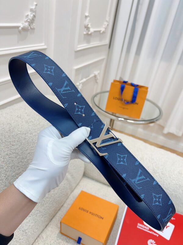 13406717998506492 Replica Blue Louis Vuitton Monogram Canvas Belt