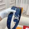 13406718001595247 Replica Blue Louis Vuitton Monogram Canvas Belt