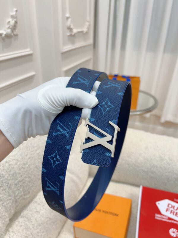 13406718001595247 Replica Blue Louis Vuitton Monogram Canvas Belt