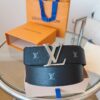 Replica Louis Vuitton calfskin leather belt