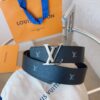 Replica Louis Vuitton calfskin leather belt