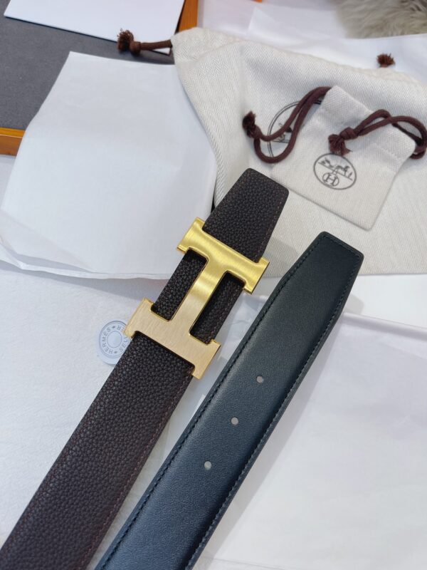 13406719849475981 Hermes Two-Tone Laser-Engraved Belt Replica