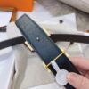 13406719850354030 Hermes Two-Tone Laser-Engraved Belt Replica