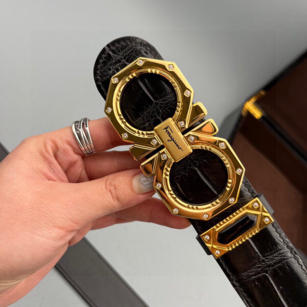 Replica Ferragamo Alligator Leather Belt
