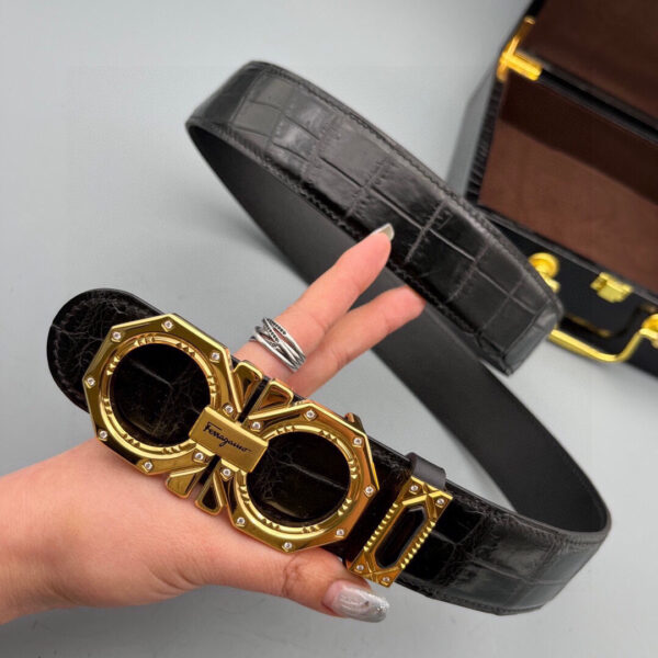 Replica Ferragamo Alligator Leather Belt