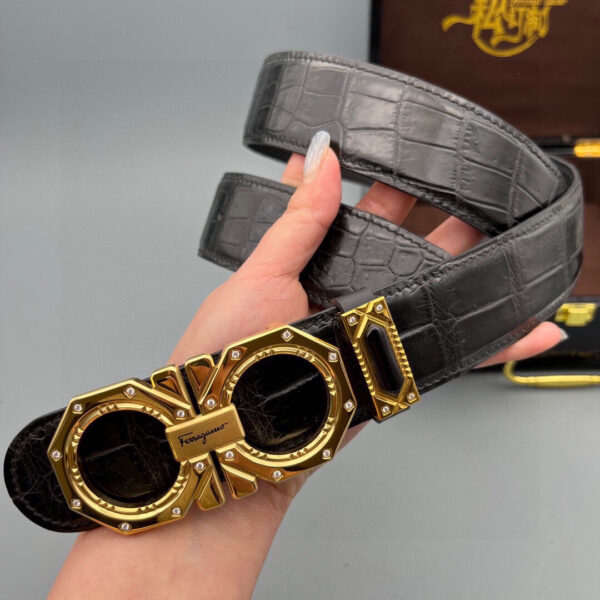 Replica Ferragamo Alligator Leather Belt