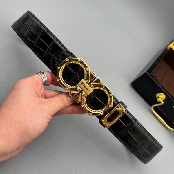 Replica Ferragamo Alligator Leather Belt