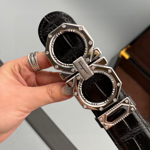 Replica Ferragamo Alligator Leather Belt