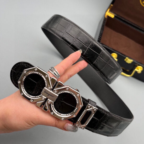 Replica Ferragamo Alligator Leather Belt