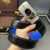 Replica Louis Vuitton Alligator Leather Belt