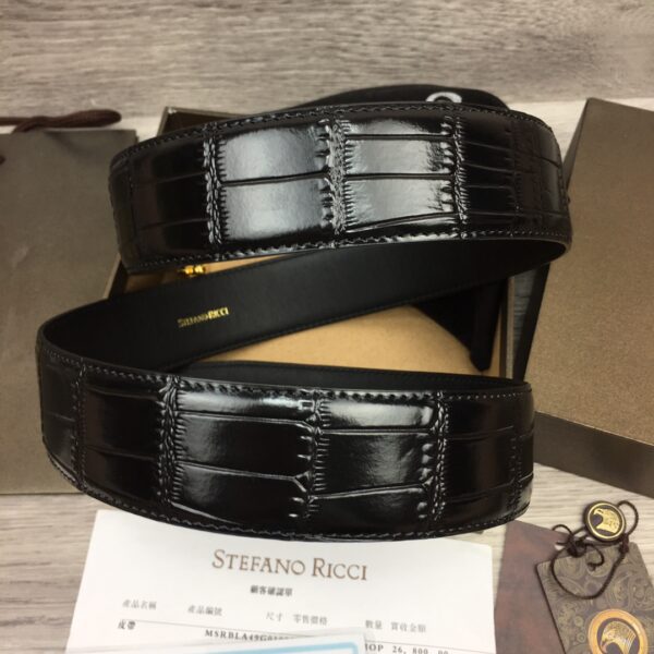 Stefano Ricci Crocodile Pattern Belt Replica