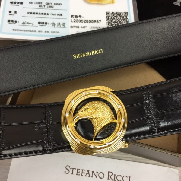 Stefano Ricci Crocodile Pattern Belt Replica