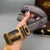 Replica Hermes Python Leather Belt