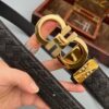 Ferragamo Ostrich Leather Belt Replica
