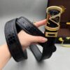Replica Louis Vuitton Crocodile Leather Belt