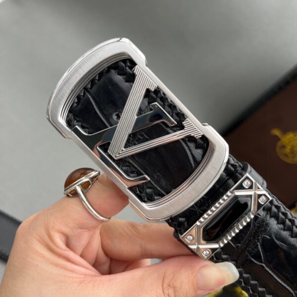 Replica Louis Vuitton Crocodile Leather Belt