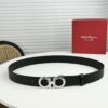Ferragamo Cowhide Embossed Belt Replica