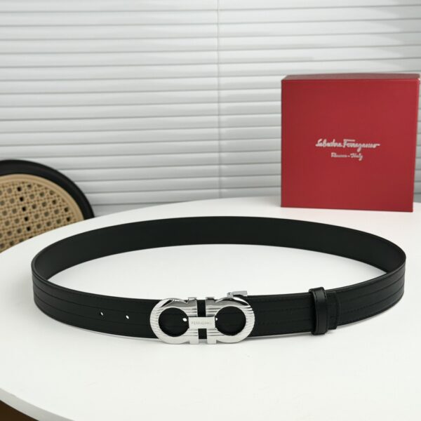 Ferragamo Cowhide Embossed Belt Replica