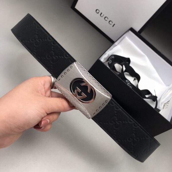 Gucci Embossed Belt Replica - Original Series