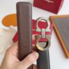 Ferragamo Two-Tone Calfskin Leather Belt Replica
