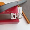 Ferragamo Two-Tone Calfskin Leather Belt Replica