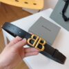 Balenciaga Vintage Brass Leather Belt Replica