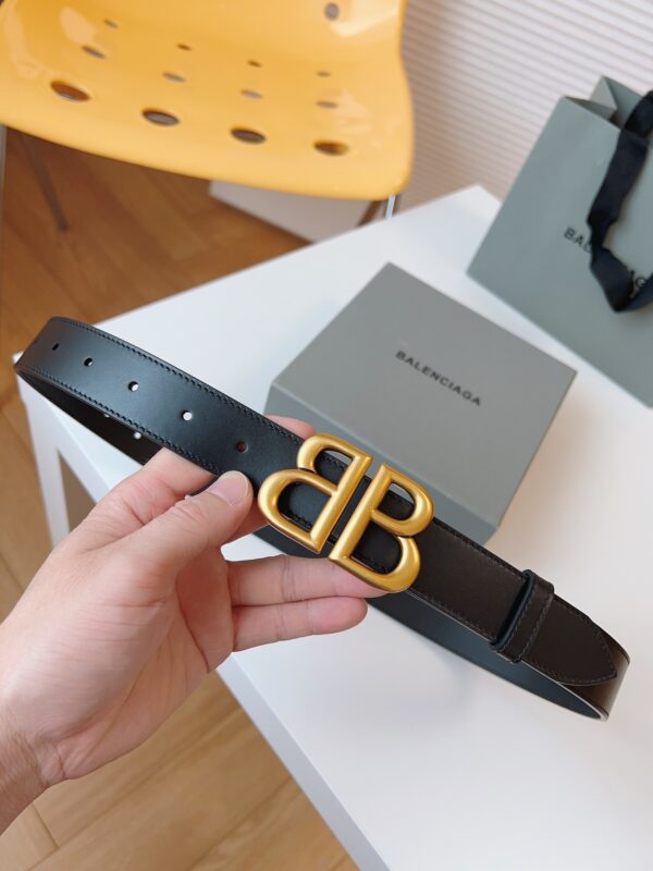 Balenciaga Vintage Brass Leather Belt Replica