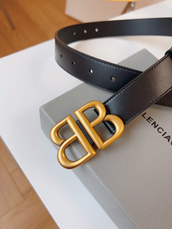 Balenciaga Vintage Brass Leather Belt Replica