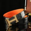 Hermes Crocodile Leather Belt Replica