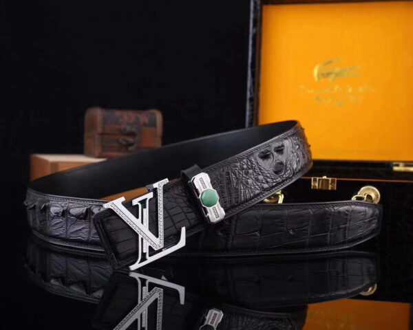 Louis Vuitton Original Crocodile Belt Replica