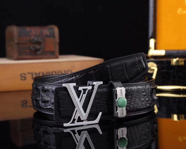 Louis Vuitton Original Crocodile Belt Replica