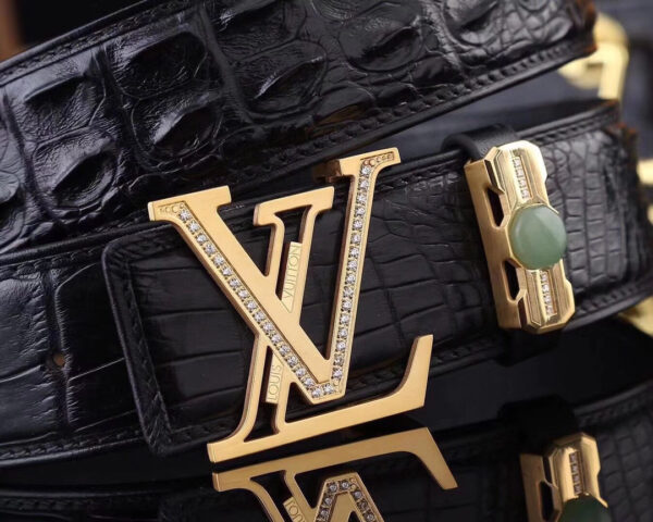Louis Vuitton Original Crocodile Belt Replica