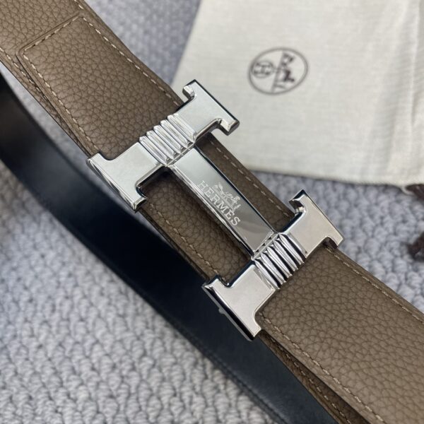 13406891240456206 Hermes Pebbled Grain Men's Belt Replica