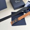 Dior Grain Leather Men's Belt Replica