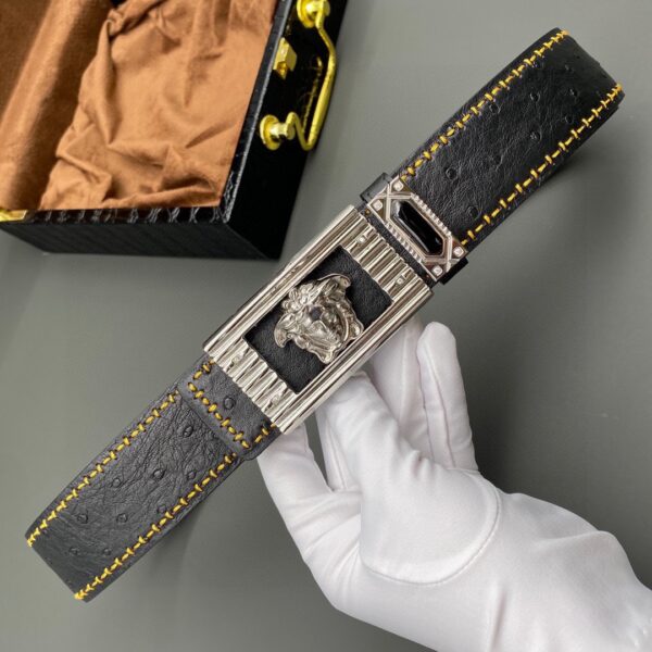 Replica Versace Ostrich Leather Belt