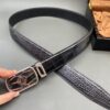Replica Louis Vuitton Alligator Leather Belt