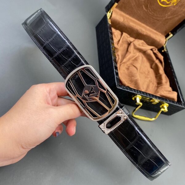 Replica Louis Vuitton Alligator Leather Belt