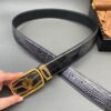 Replica Louis Vuitton Alligator Leather Belt