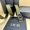 Dior Reversible Grey Grain Leather Belt Replica