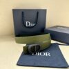 Dior Reversible Grey Grain Leather Belt Replica