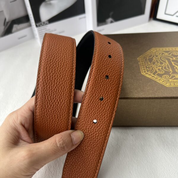 Replica Stefano Double-Sided Calfskin Leather Belt